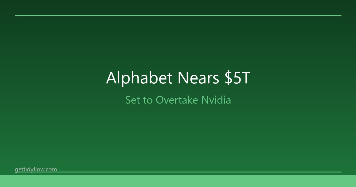 Alphabet Nears $5 Trillion Market Cap, Set to Overtake Nvidia as World's Most Valuable Company