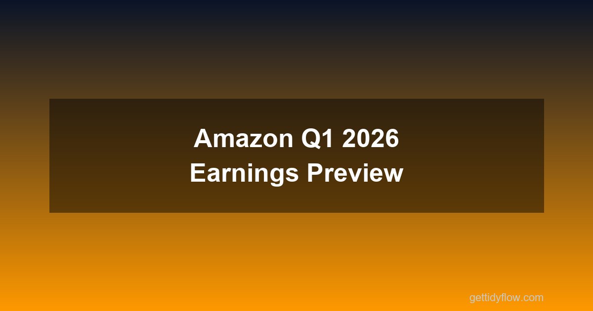 Amazon Q1 2026 Earnings Preview: AWS at $37B, $200B Capex Plan, and Whether Tariffs Bite