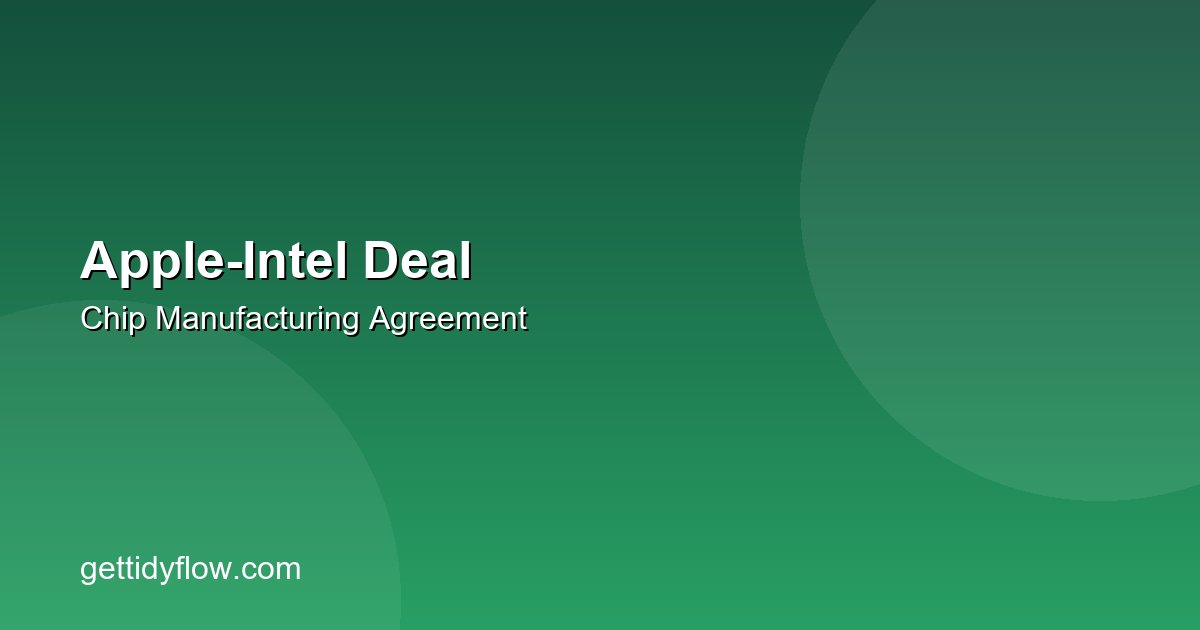 Apple and Intel Reach Preliminary Chip Manufacturing Deal — Intel Stock Surges 14%