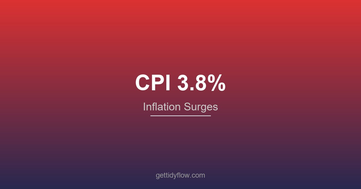 April CPI Comes In at 3.8% — Highest Since Mid-2024, Markets Sell Off