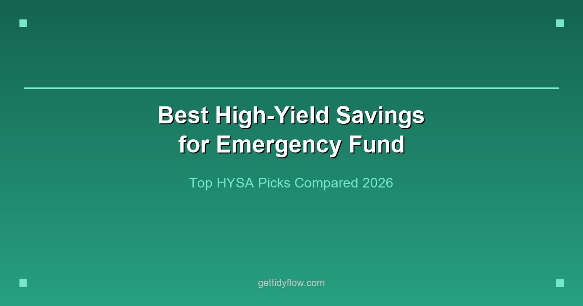 Best High-Yield Savings Account for an Emergency Fund 2026: Top Picks Compared
