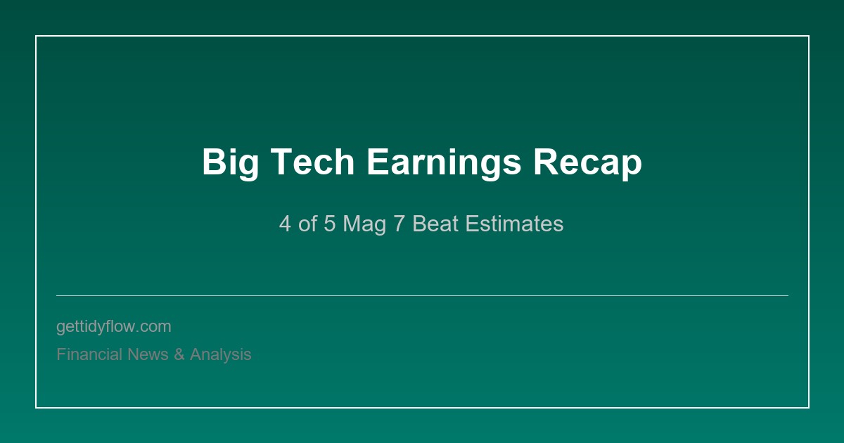 Big Tech Earnings Recap: 4 of 5 Mag 7 Companies Beat, AI Spending Justified