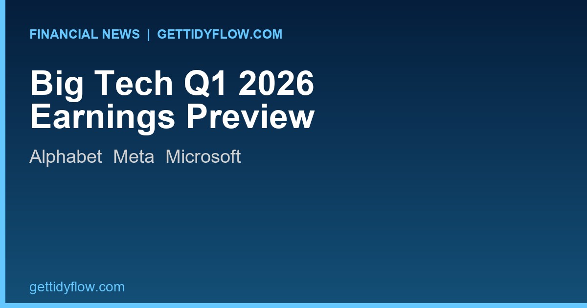 Big Tech Q1 2026 Earnings Preview: Alphabet, Meta, and Microsoft Report This Week