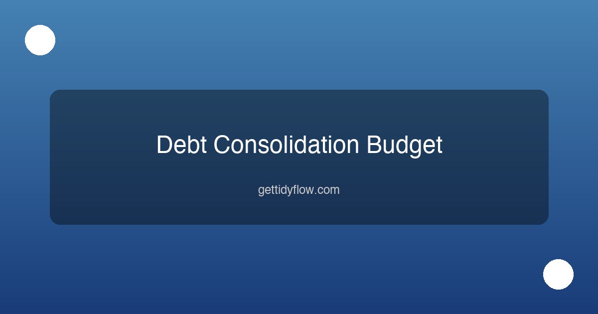 Budget for Debt Consolidation: How to Manage Your Money During Payoff