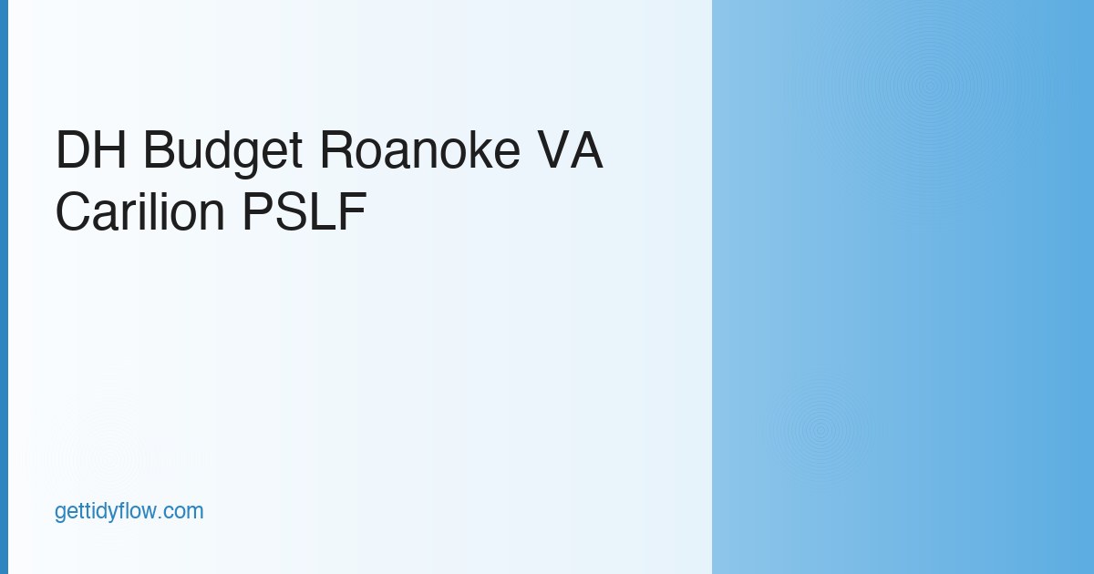 Dental Hygienist Budget Template for Roanoke, VA (2026 Guide)