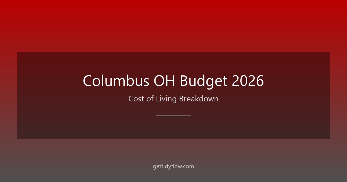 How to Budget for Living in Columbus (2026 Cost Breakdown)