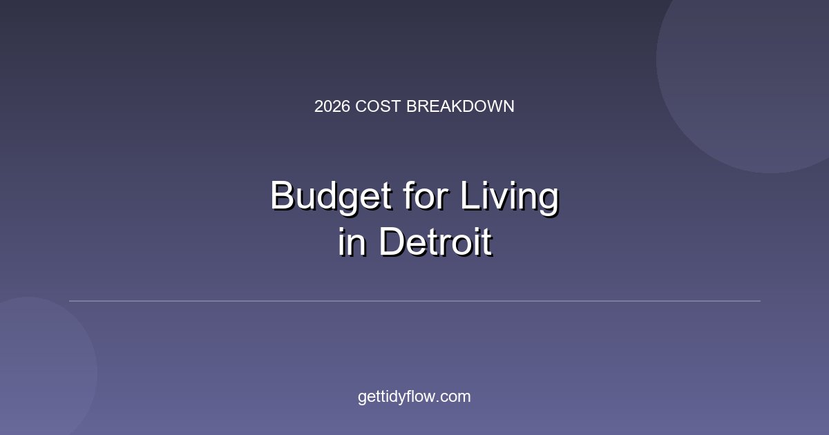 How to Budget for Living in Detroit (2026 Cost Breakdown)