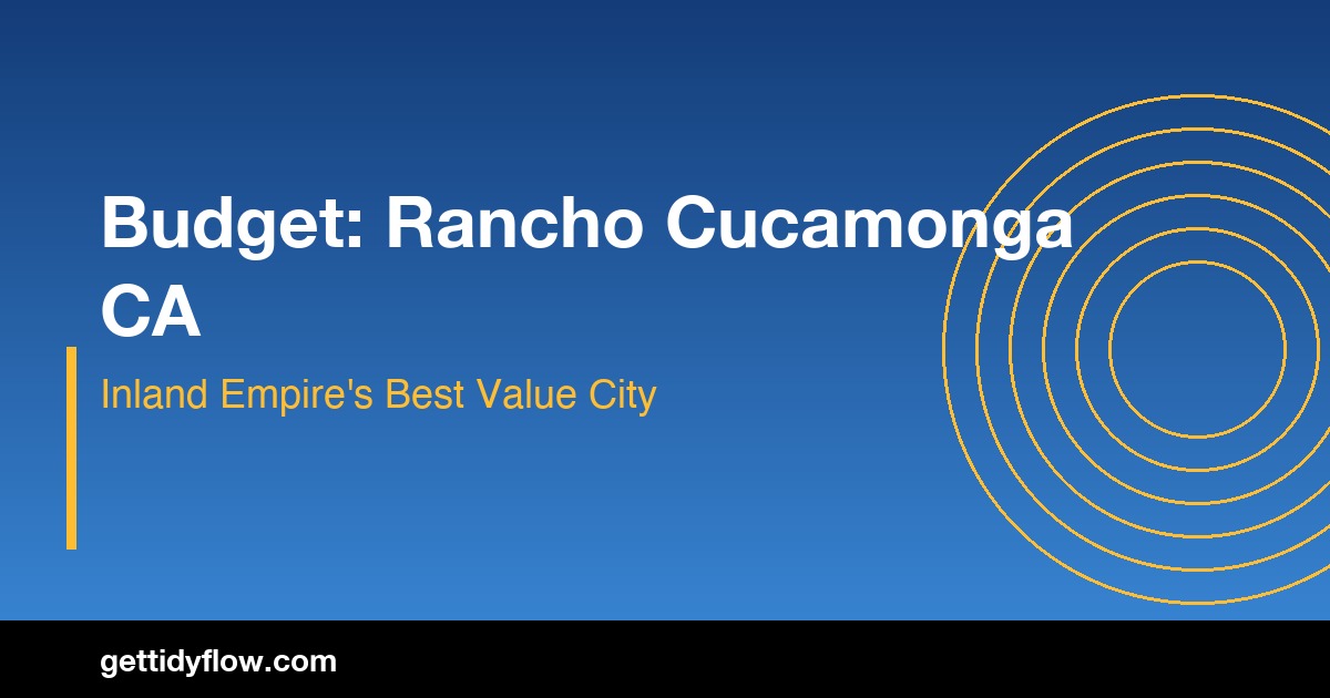 Budget for Living in Rancho Cucamonga CA: Cost of Living Guide 2026