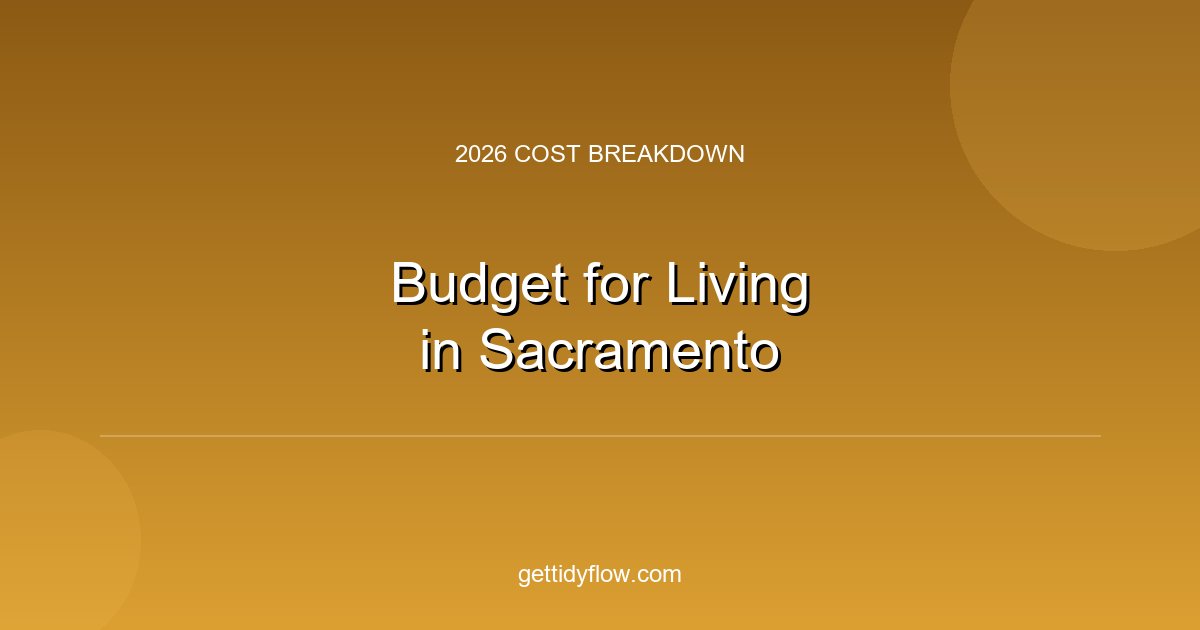 How to Budget for Living in Sacramento (2026 Cost Breakdown)