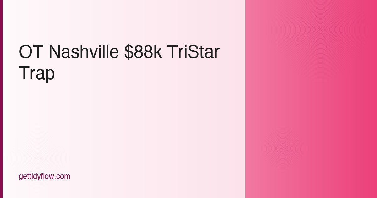 Occupational Therapist Budget Template for Nashville, TN (2026 Guide)