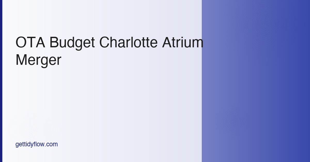 Occupational Therapy Assistant Budget Template for Charlotte, NC (2026 Guide)