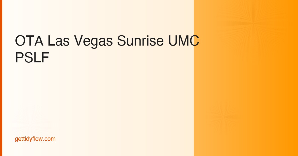 OTA Budget Template for Las Vegas, NV (2026 Guide)