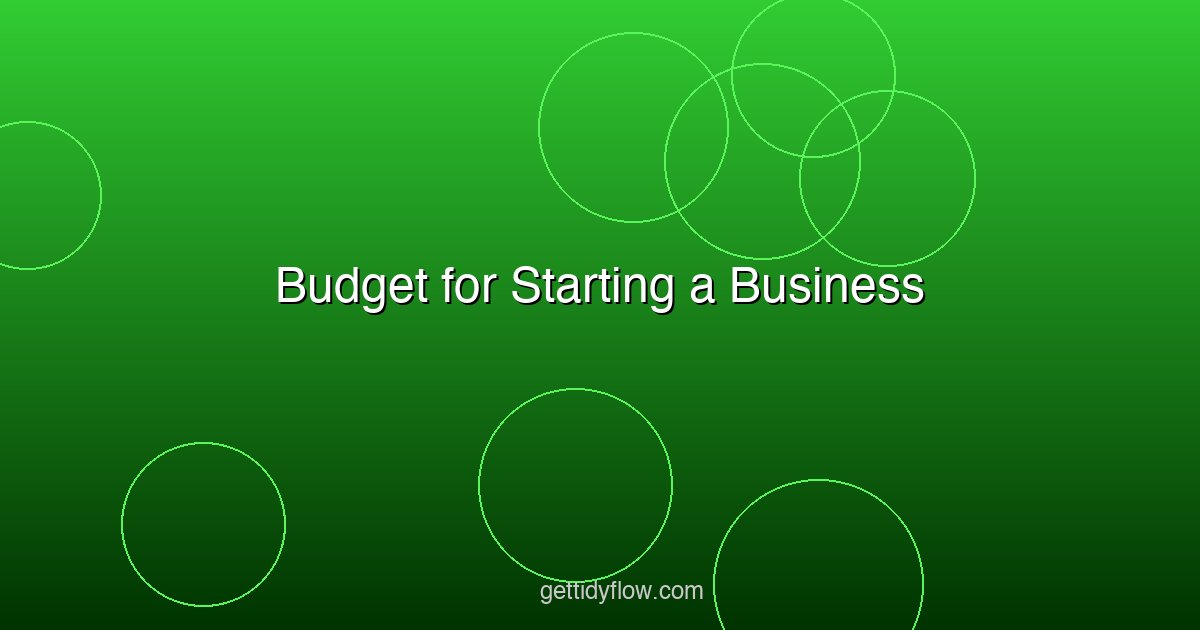Budget for Starting a Business: How to Plan Your Startup Finances