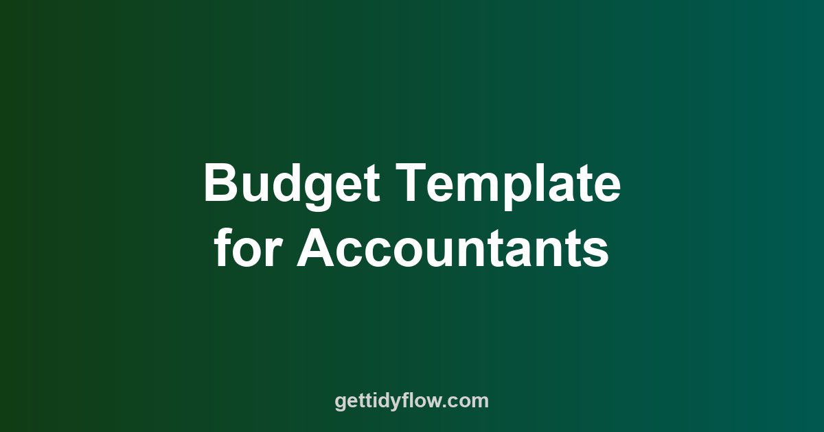 Budget Template for Accountants: Handle Busy Season Income, CPE Costs & Tax Planning