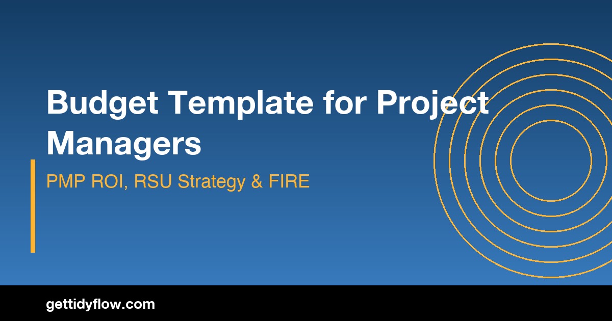 Budget Template for Project Managers: PMP Costs, Income Ranges, and Financial Planning