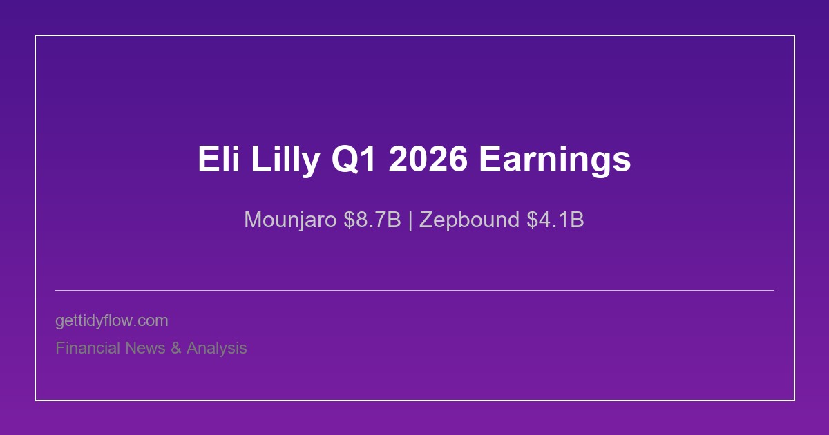 Eli Lilly Q1 2026 Earnings: Revenue Surges 56% to $19.8B as Mounjaro and Zepbound Dominate