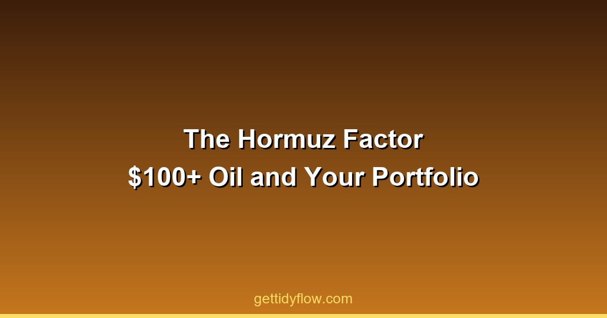 The Hormuz Factor: What $100+ Oil Means for Inflation, the Fed, and Your Portfolio
