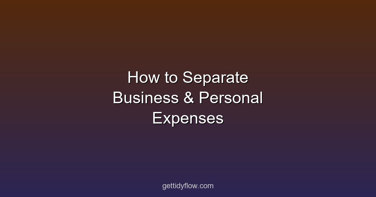 How to Separate Business and Personal Expenses: A Freelancer's Complete Guide