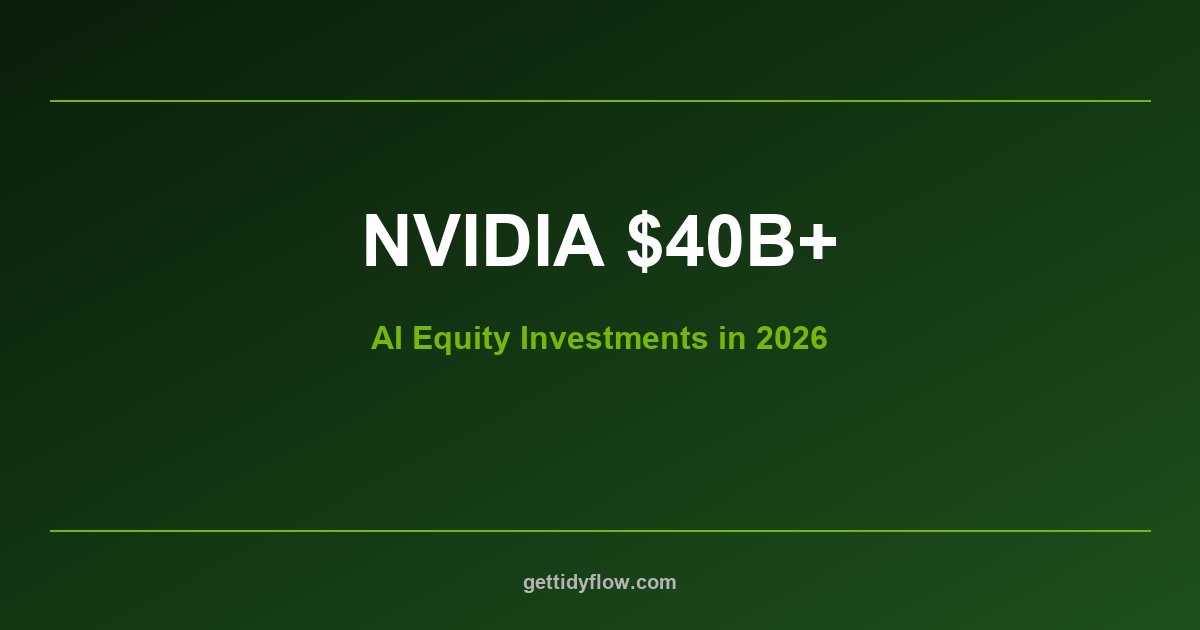 Nvidia Has Committed Over $40 Billion in AI Equity Deals in 2026 — More Than All VC Spent on AI in 2024