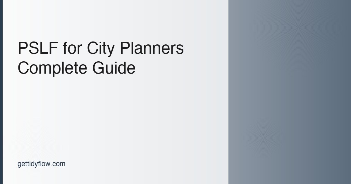 PSLF for City Planners and Urban Planners: Complete Guide (2026)