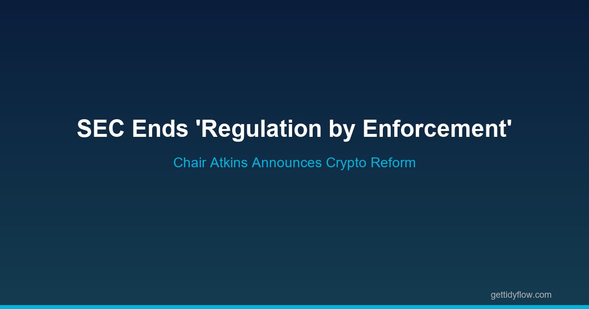 SEC Chair Atkins Declares End of 'Regulation by Enforcement' for Crypto at Bitcoin Las Vegas