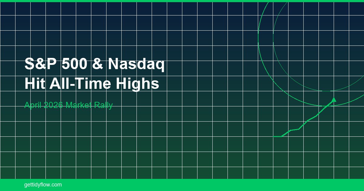 S&P 500 and Nasdaq Hit Fresh All-Time Records as Iran Ceasefire Sparks Global Rally
