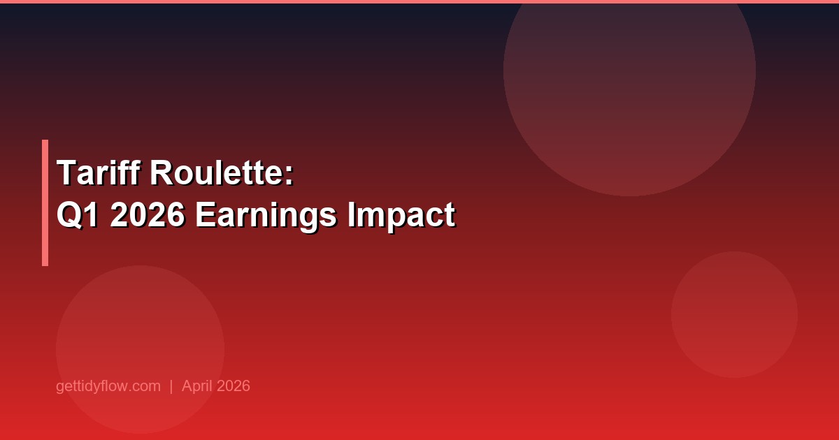 Tariff Roulette: How Companies Are Navigating Trump's Trade Policy in Q1 2026 Earnings Season